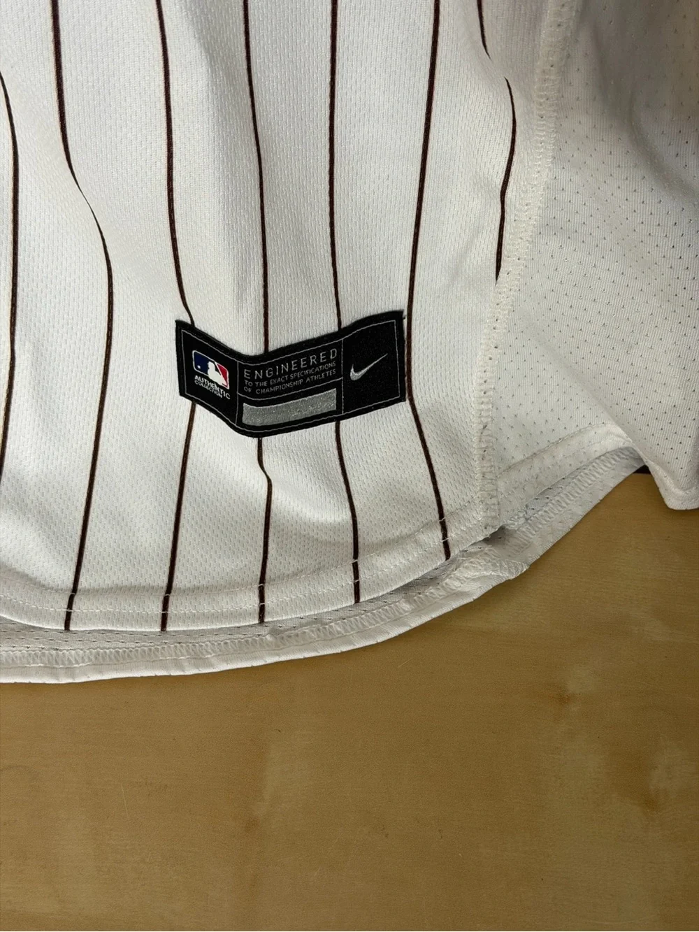 Nike Authentic San Diego Padres Pinstripe Droopy #2 Custom Jersey Size 52